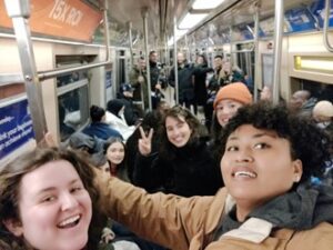 Wetskills group on the New York Subway 